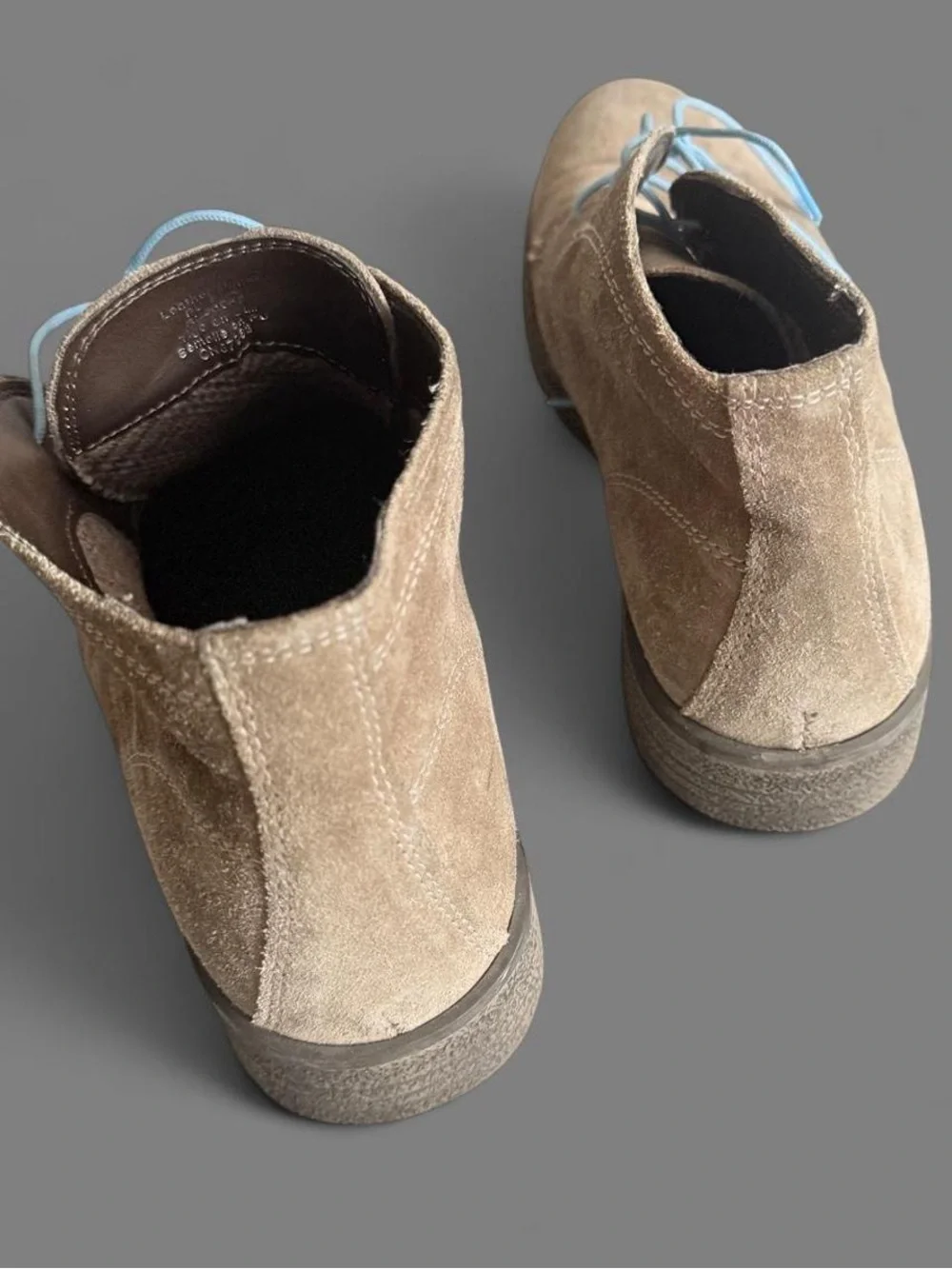 1901 Shoes Italian Suede & Fabric Shock-Absorbent Boots Size 8.5